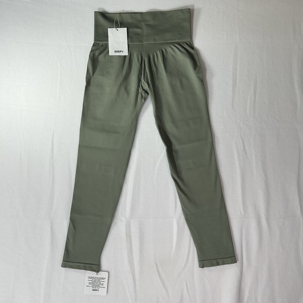 SEFI Timeless Leggings 7/8 - Smoked Olive Size Medium Org. $100